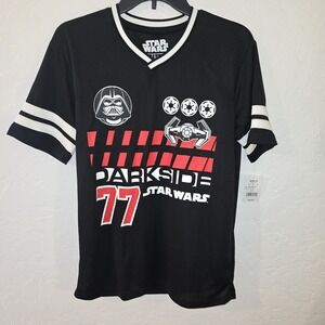 NEW Star Wars Darkside 77 Shirt Black Men's S Hybrid Apparel Short Sleeve Jersey